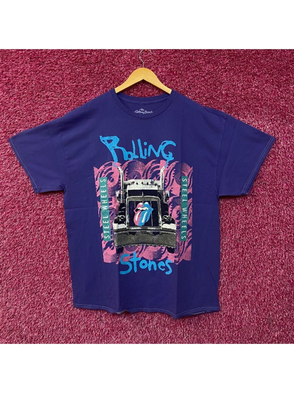 The Rolling Stones Steel Wheels Tour Rock Band T-Shirt ALL